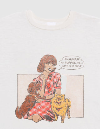 Bedrucktes T-Shirt 50S Boxy Puppies
