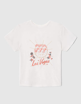 Bedrucktes T-Shirt Las Vegas im Vintage-Stil