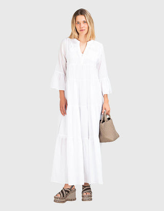 Ausgestelltes Maxi-Kleid Amber