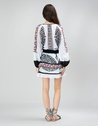 Gemusterter Mini-Rock Blush