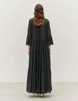 Ausgestelltes Maxi-Kleid Amber