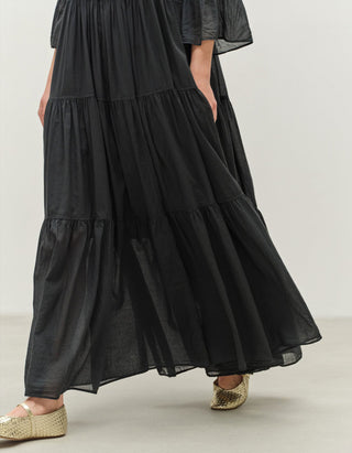 Ausgestelltes Maxi-Kleid Amber