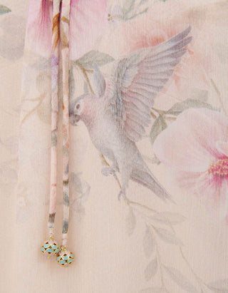 Floral gemusterte Bluse Rebellion Billow