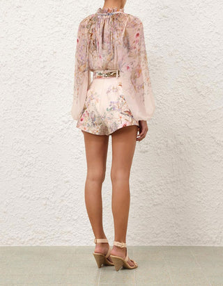 Floral gemusterte Bluse Rebellion Billow