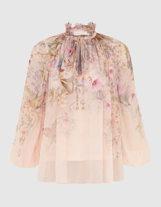 Floral gemusterte Bluse Rebellion Billow