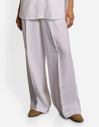 Wide-Leg Leinen-Hose Eawine