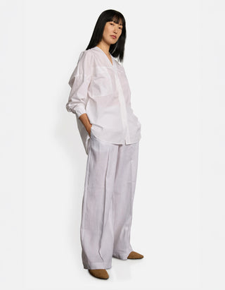 Wide-Leg Leinen-Hose Eawine