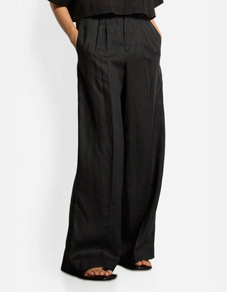 Wide-Leg Leinen-Hose Eawine