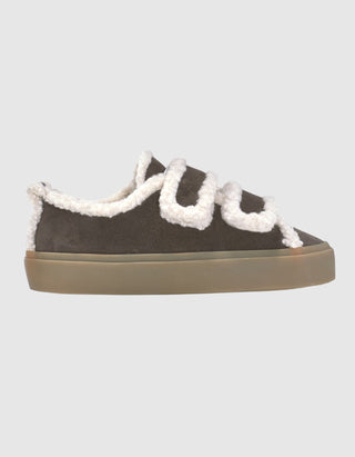 Shearling-Sneaker Low Velcro