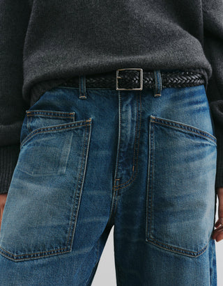 Washed-Out Barrel-Jeans Shon