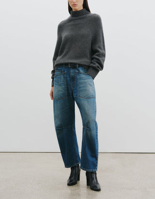 Washed-Out Barrel-Jeans Shon