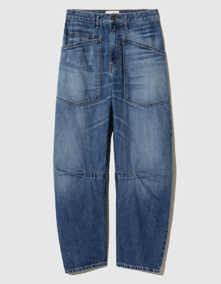 Washed-Out Barrel-Jeans Shon