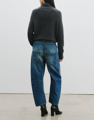 Washed-Out Barrel-Jeans Shon