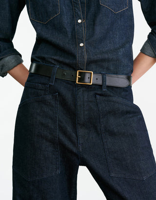 Mid-Rise Barrel-Leg Jeans Shon