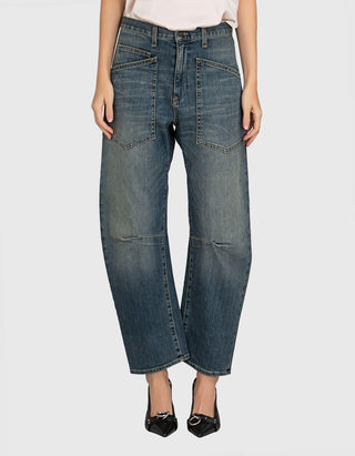 Washed-Out Barrel-Jeans