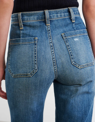 High-Waist Flare-Leg-Jeans