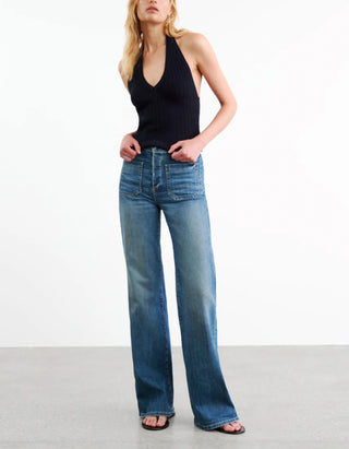 High-Waist Flare-Leg-Jeans