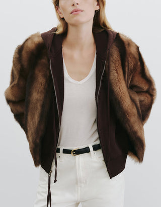 Hoodie Zip Callie Espresso