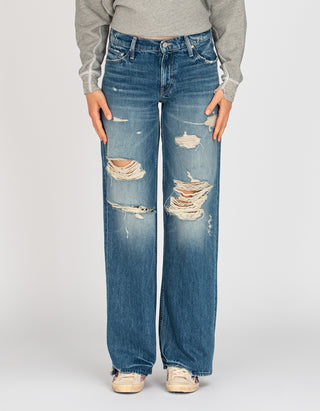 Destroyed Wide-Leg Jeans