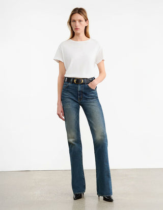 Relaxed T-Shirt Brady mit Destroyed Details