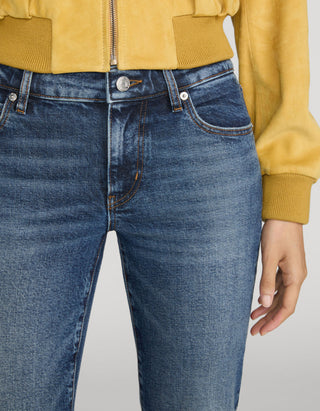 Cropped Straight-Leg Jeans The Cigarette