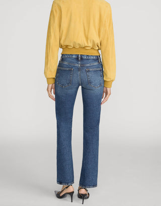 Cropped Straight-Leg Jeans The Cigarette