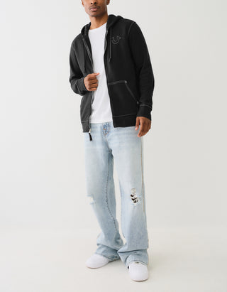 Bedruckter Zipper-Hoodie Big T