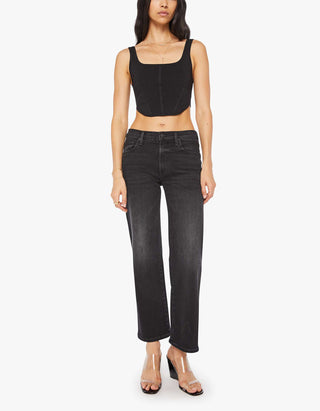Mid-Rise Straight-Leg Jeans Rambler Zip Flood