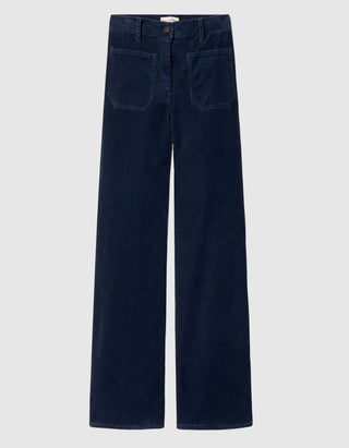 Wide-Leg  Feinkord-Hose Florence
