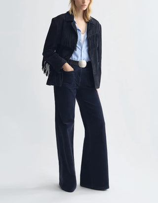 Wide-Leg  Feinkord-Hose Florence