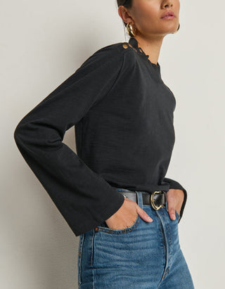 Longsleeve Neda mit Knöpfen