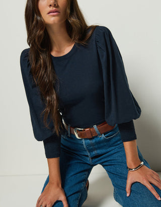 Longsleeve Loren Peasant mit Ballonärmeln