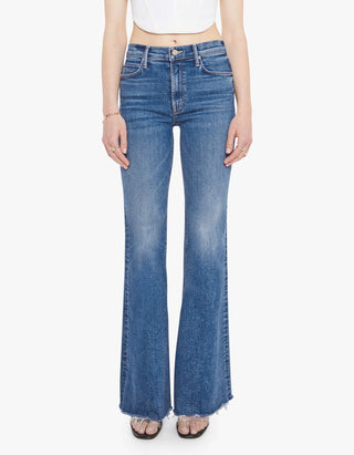 Flared-Leg Jeans The Doozy Sneak Fray