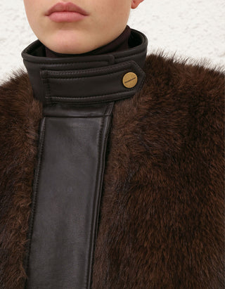 Oversize Faux-Fur Bomber-Jacke Valiant