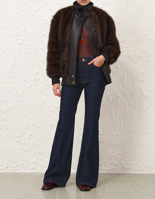 Oversize Faux-Fur Bomber-Jacke Valiant