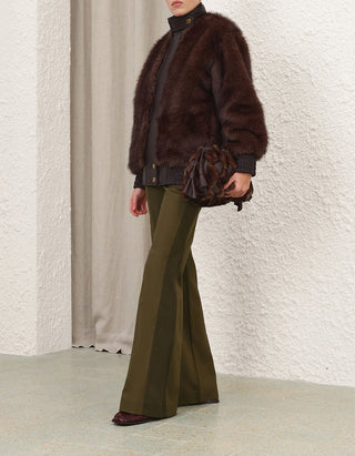 Oversize Faux-Fur Bomber-Jacke Valiant