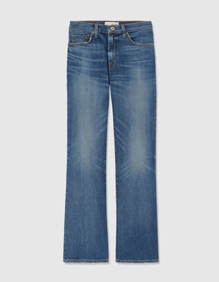 Mid-Waist Cropped Boot Cut Jeans Jean