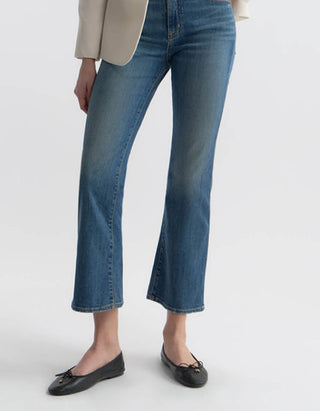 Mid-Waist Cropped Boot Cut Jeans Jean