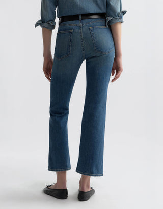 Mid-Waist Cropped Boot Cut Jeans Jean