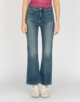 Washed-Out Bootcut Jeans