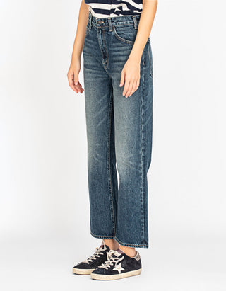 Cropped Straight-Leg Jeans