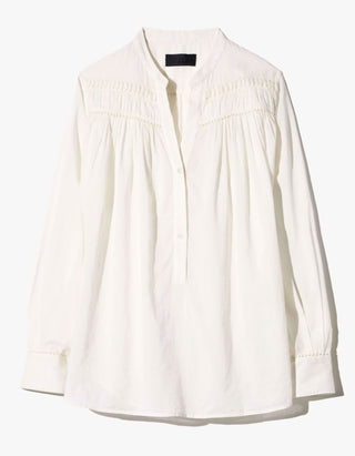 Tunika-Bluse Clarys mit Häkeldetails