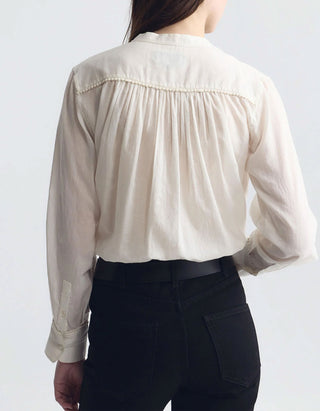 Tunika-Bluse Clarys mit Häkeldetails