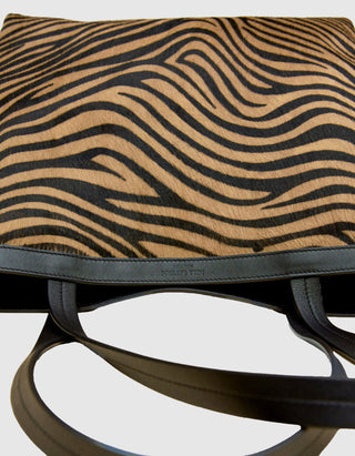 Gemusterter Leder-Shopper