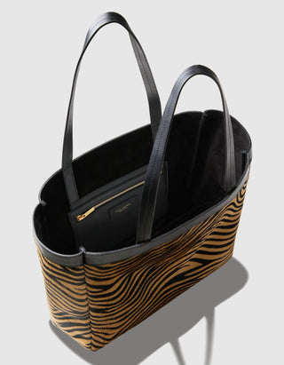 Gemusterter Leder-Shopper