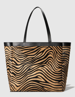 Gemusterter Leder-Shopper