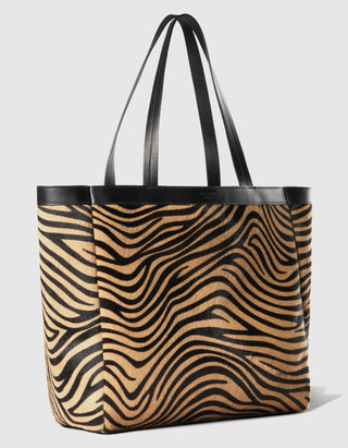 Gemusterter Leder-Shopper