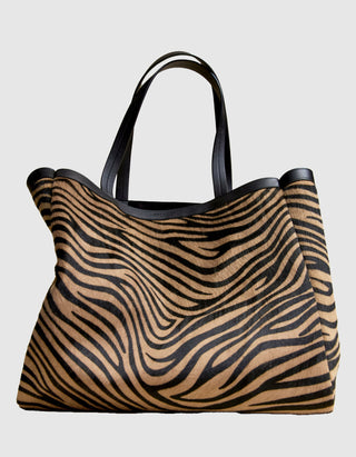 Gemusterter Leder-Shopper