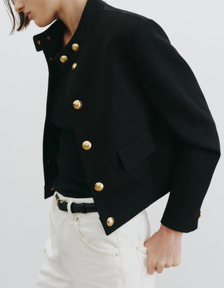 Cropped Woll-Jacke Hadley