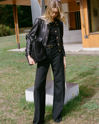 Lammleder-Lederjacke Hadley Cropped